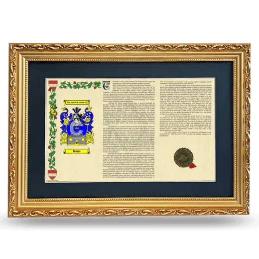Baum Deluxe Armorial Landscape Framed - Gold