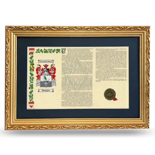 Baumgart Deluxe Armorial Landscape Framed - Gold