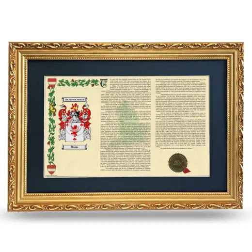 Beam Deluxe Armorial Landscape Framed - Gold
