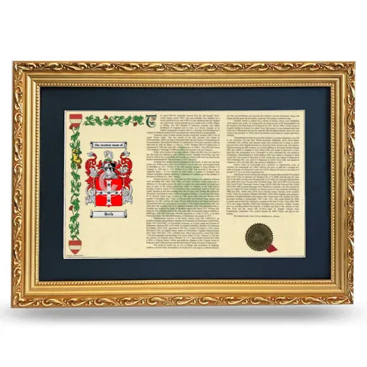 Bech Deluxe Armorial Landscape Framed - Gold