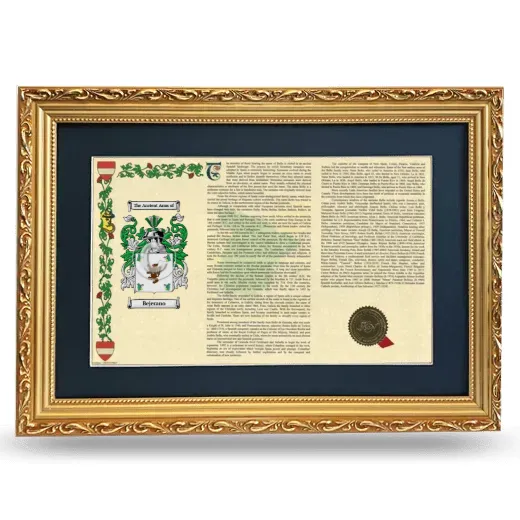 Bejerano Deluxe Armorial Landscape Framed - Gold