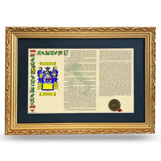 Bentivegna Deluxe Armorial Landscape Framed - Gold