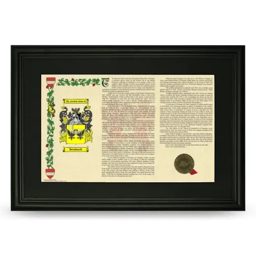 Bernhardt Deluxe Armorial Landscape Framed- Black