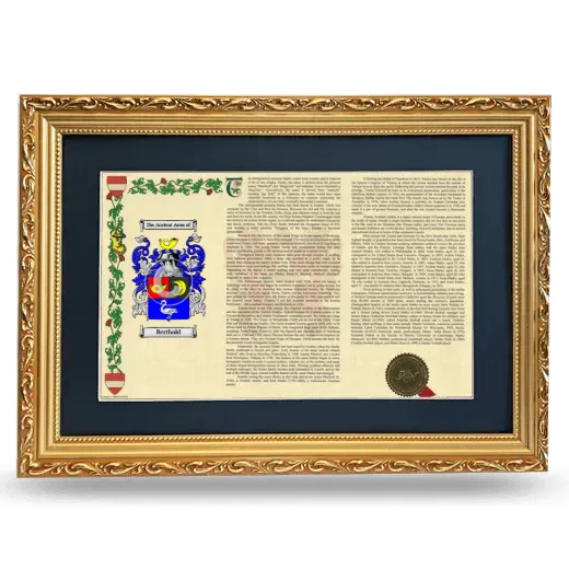 Berthold Deluxe Armorial Landscape Framed - Gold