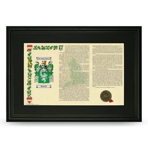Bevrock Deluxe Armorial Landscape Framed- Black