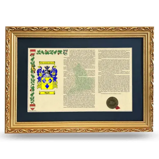 Bigglo Deluxe Armorial Landscape Framed - Gold