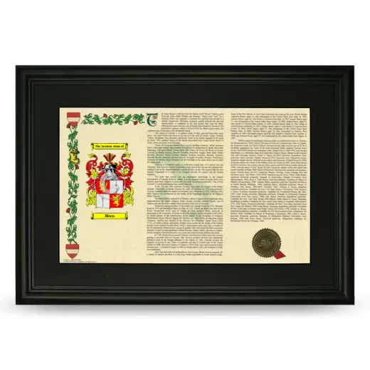 Bisco Deluxe Armorial Landscape Framed- Black