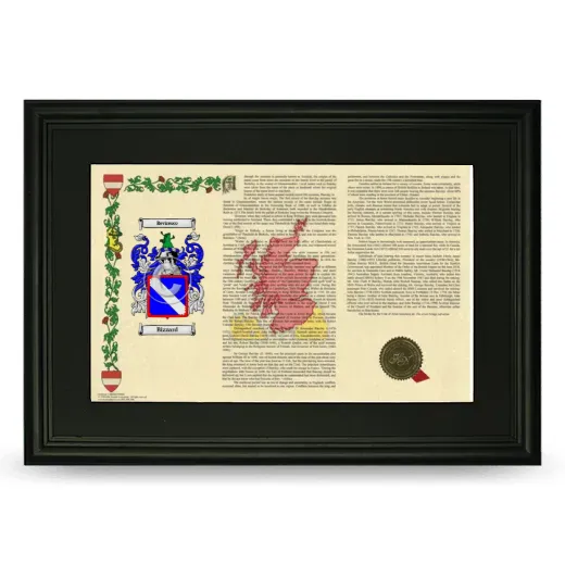 Bizzard Deluxe Armorial Landscape Framed- Black