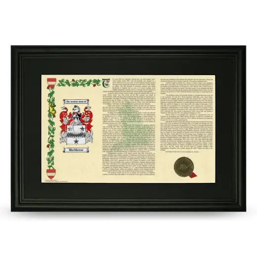 Blackburne Deluxe Armorial Landscape Framed- Black