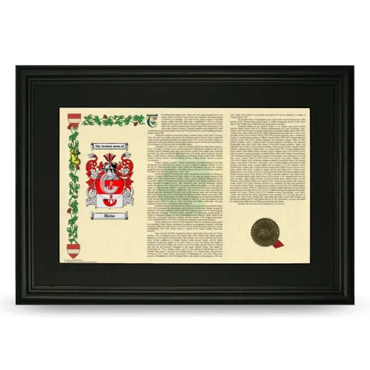 Blaise Deluxe Armorial Landscape Framed- Black