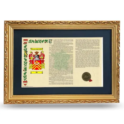 Ble Deluxe Armorial Landscape Framed - Gold