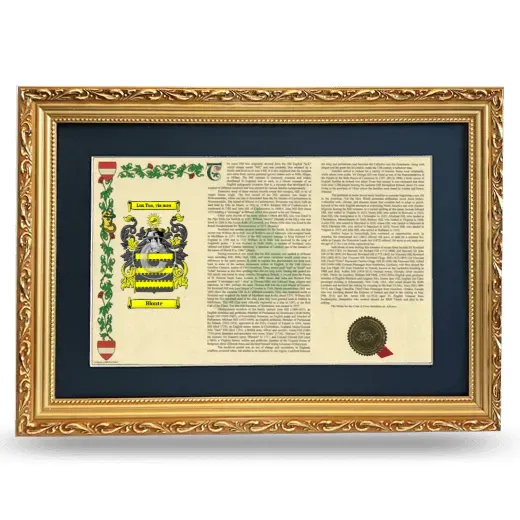 Blonte Deluxe Armorial Landscape Framed - Gold