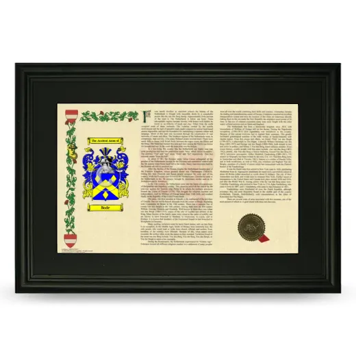 Bode Deluxe Armorial Landscape Framed- Black
