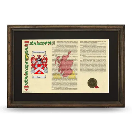 Bogger Deluxe Armorial Landscape Framed - Brown