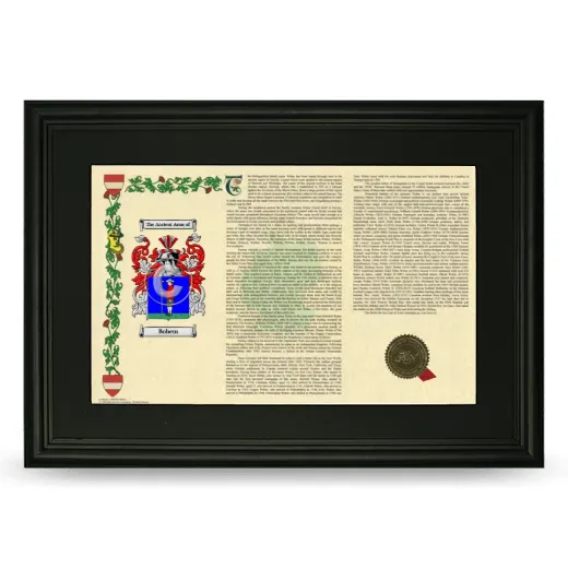 Bohem Deluxe Armorial Landscape Framed- Black