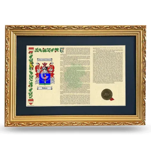 Bohem Deluxe Armorial Landscape Framed - Gold