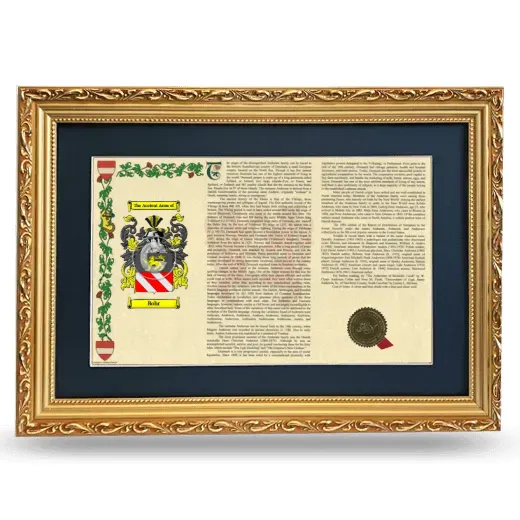 Bohr Deluxe Armorial Landscape Framed - Gold