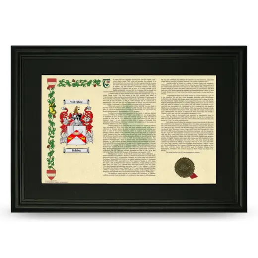 Bolden Deluxe Armorial Landscape Framed- Black