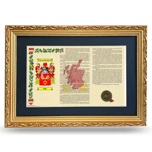 Boly Deluxe Armorial Landscape Framed - Gold
