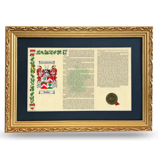 Bomber Deluxe Armorial Landscape Framed - Gold