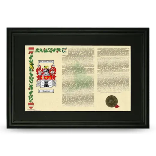 Bonafont Deluxe Armorial Landscape Framed- Black