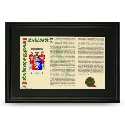 Bonaldi Deluxe Armorial Landscape Framed- Black