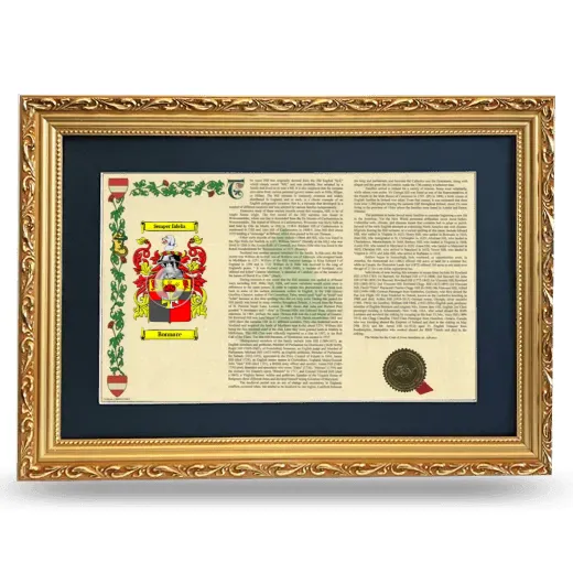 Bonnare Deluxe Armorial Landscape Framed - Gold