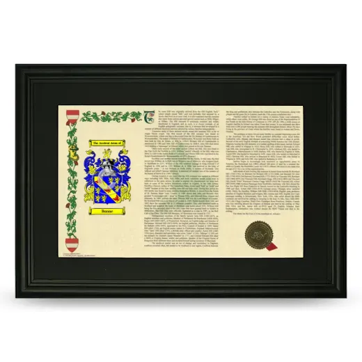 Bonne Deluxe Armorial Landscape Framed- Black
