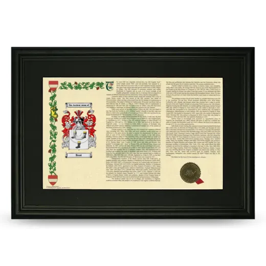 Boot Deluxe Armorial Landscape Framed- Black