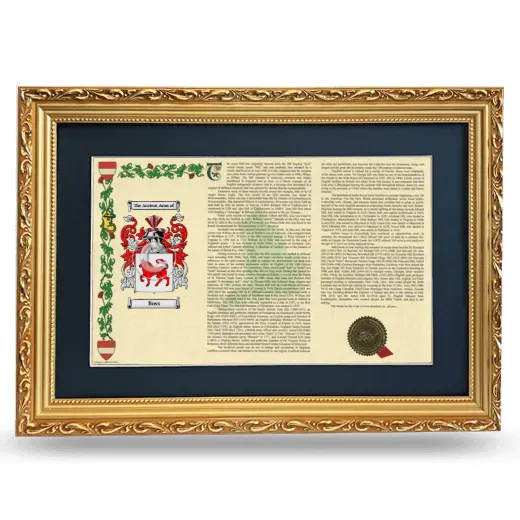 Boss Deluxe Armorial Landscape Framed - Gold