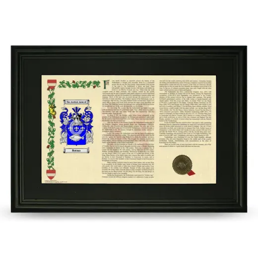Botma Deluxe Armorial Landscape Framed- Black