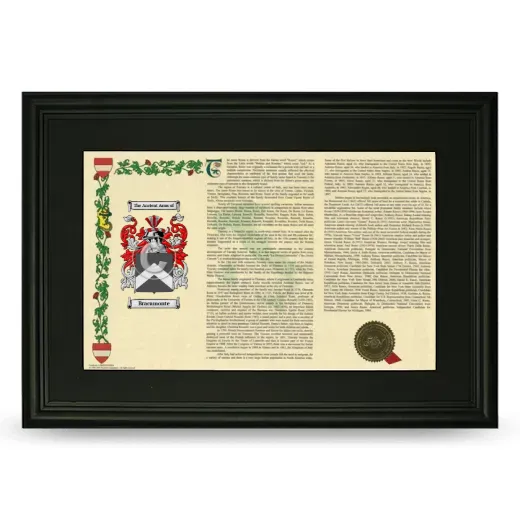 Bracamonte Deluxe Armorial Landscape Framed- Black