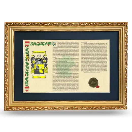 Brau Deluxe Armorial Landscape Framed - Gold