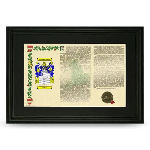 Brere Deluxe Armorial Landscape Framed- Black