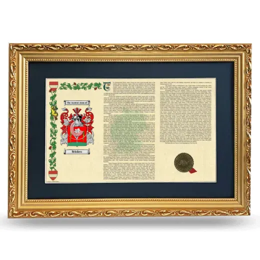 Brinken Deluxe Armorial Landscape Framed - Gold