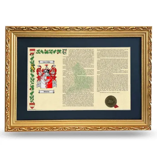 Brintin Deluxe Armorial Landscape Framed - Gold