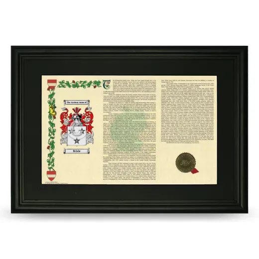 Brixle Deluxe Armorial Landscape Framed- Black