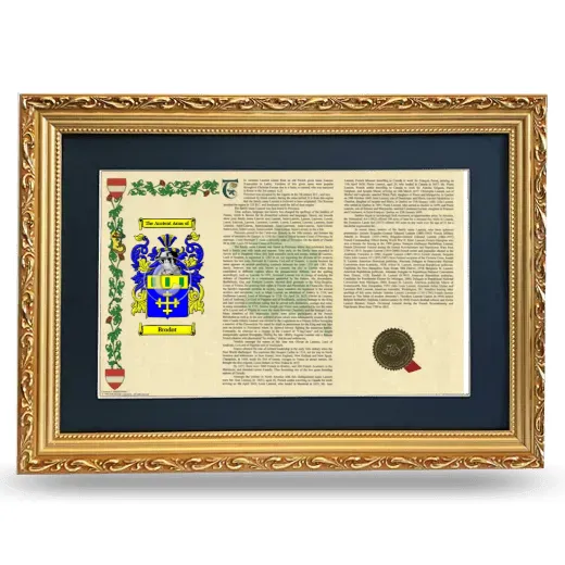 Brodot Deluxe Armorial Landscape Framed - Gold