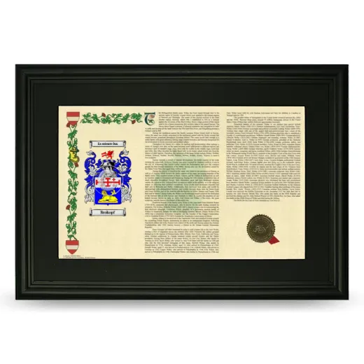 Brokopf Deluxe Armorial Landscape Framed- Black