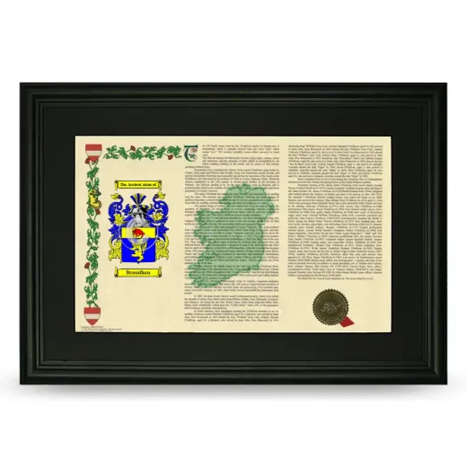 Brosnihan Deluxe Armorial Landscape Framed- Black