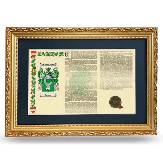Brunste Deluxe Armorial Landscape Framed - Gold