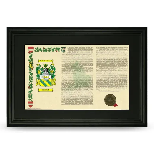 Bullvinch Deluxe Armorial Landscape Framed- Black
