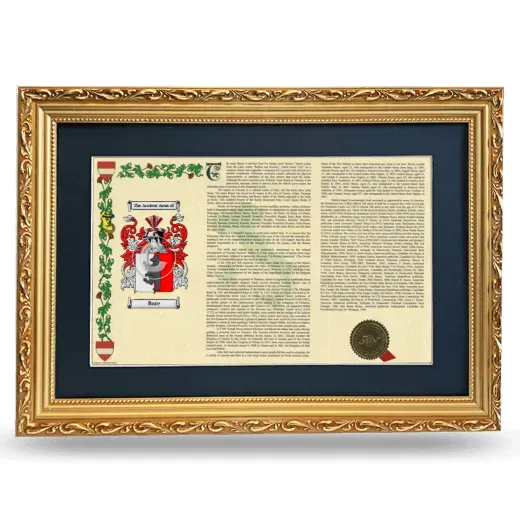 Bure Deluxe Armorial Landscape Framed - Gold
