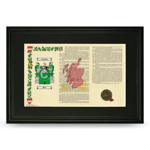 Bure Deluxe Armorial Landscape Framed- Black