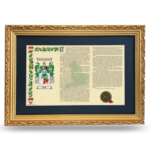 Busk Deluxe Armorial Landscape Framed - Gold