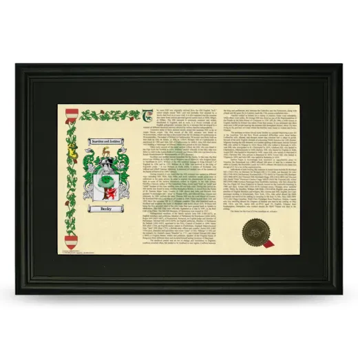 Busky Deluxe Armorial Landscape Framed- Black