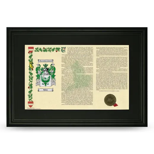 Bylan Deluxe Armorial Landscape Framed- Black