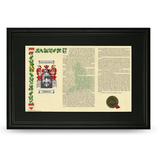 Cakebread Deluxe Armorial Landscape Framed- Black