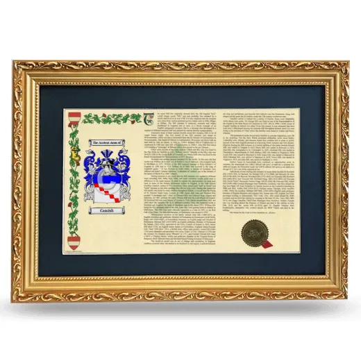Camish Deluxe Armorial Landscape Framed - Gold