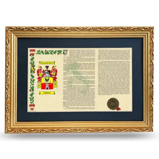 Capitone Deluxe Armorial Landscape Framed - Gold
